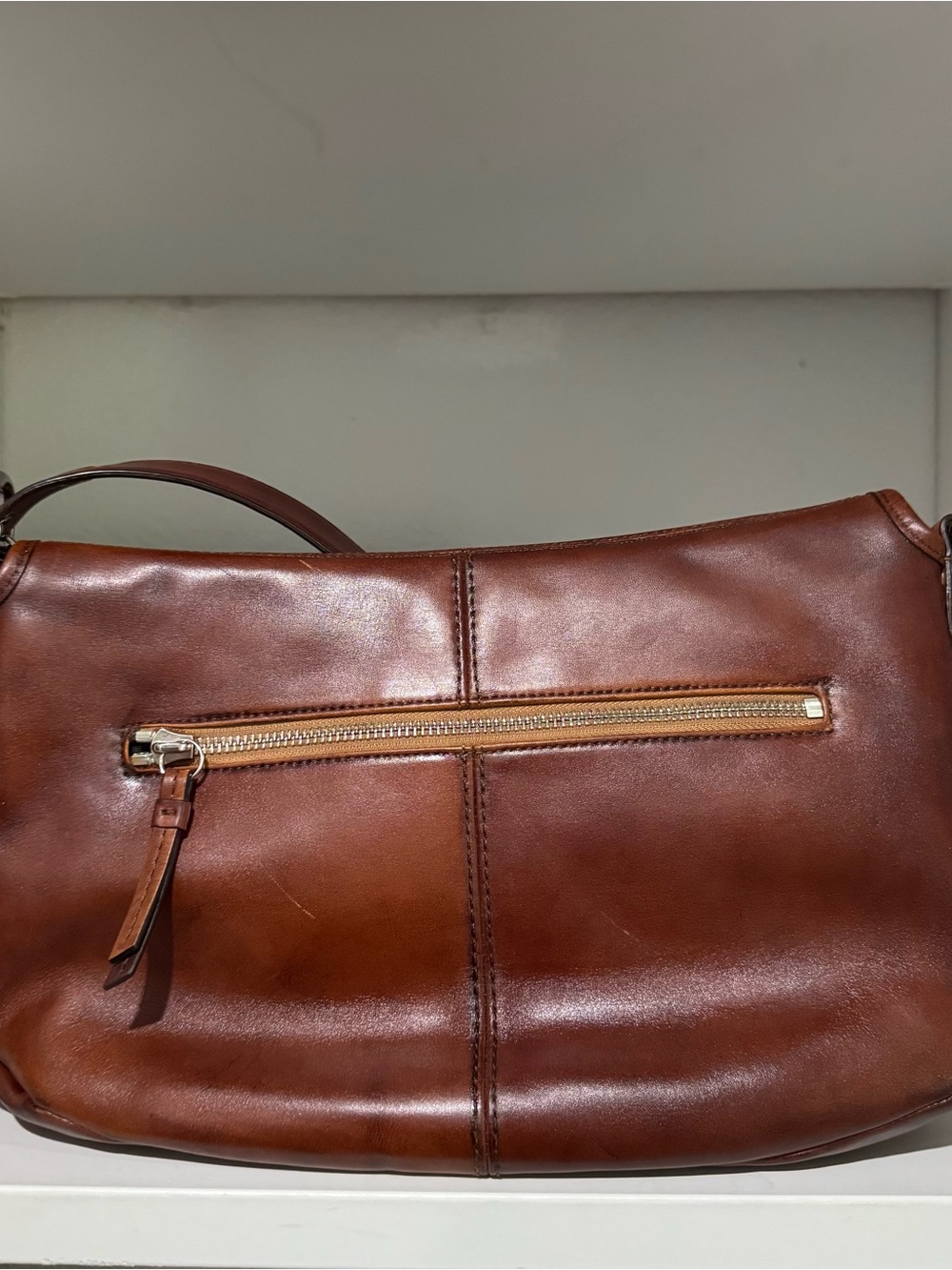 Coach Brown Leather Shoulder Bag - Picture 4 of 6
